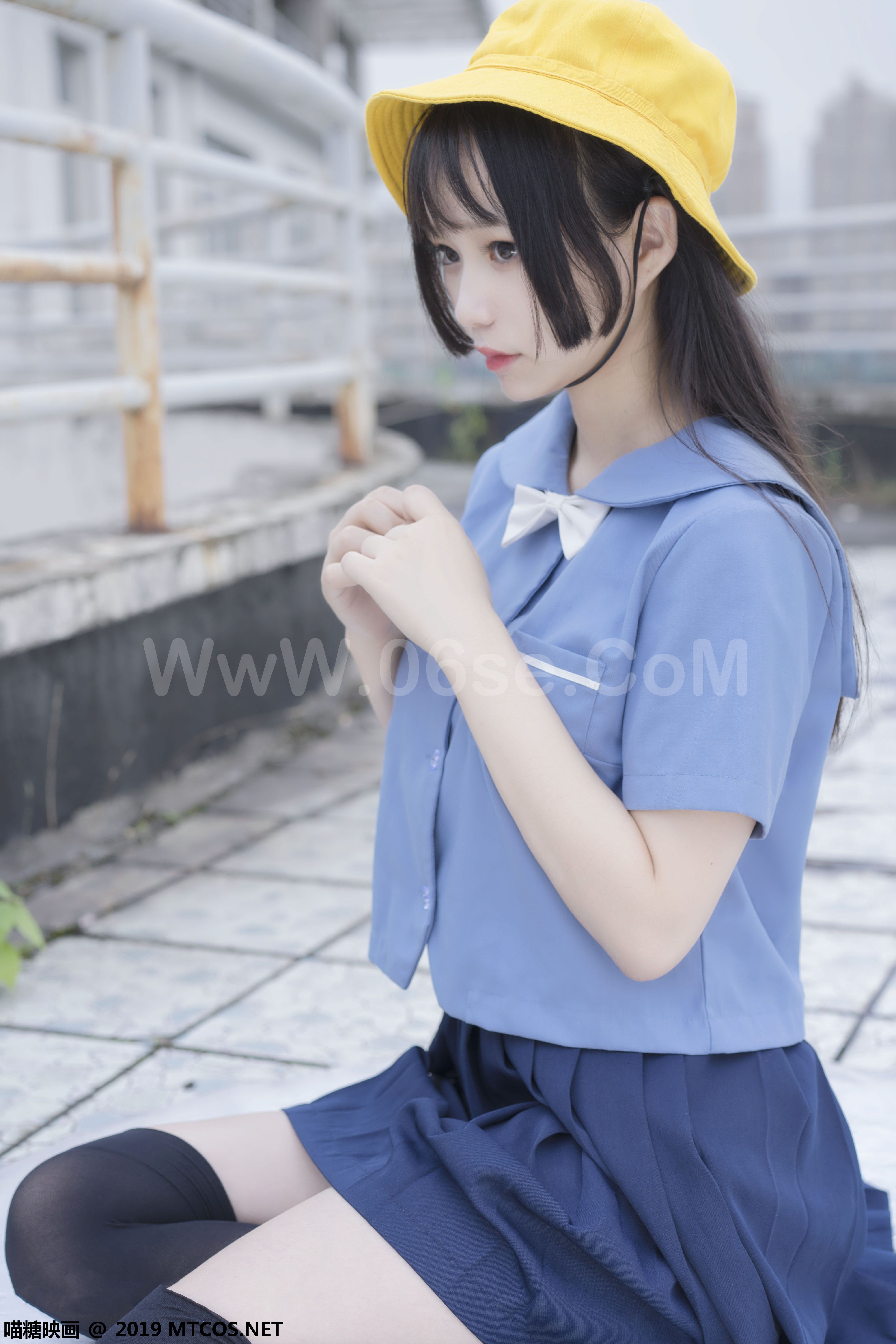 图片[5]-[MTCos] 喵糖映画 Vol.070 半度度度喵 小黄帽女孩-六色网