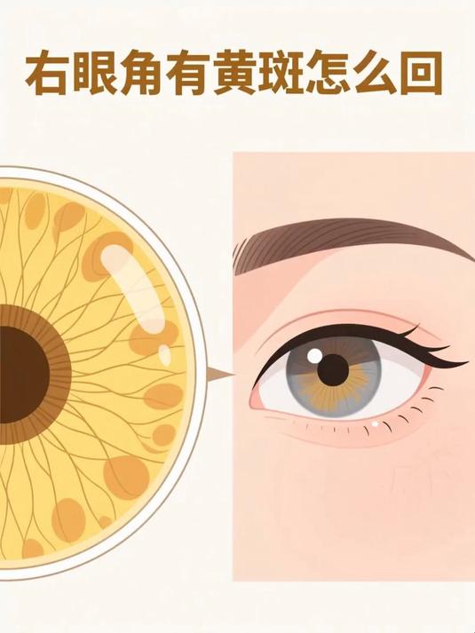 右眼角有黄斑怎么回事 #健康扬帆季#