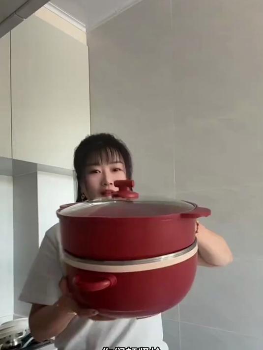 带蒸笼的 5L 电炒锅!蒸菜不串味,炒菜够量大,三餐一锅全安排