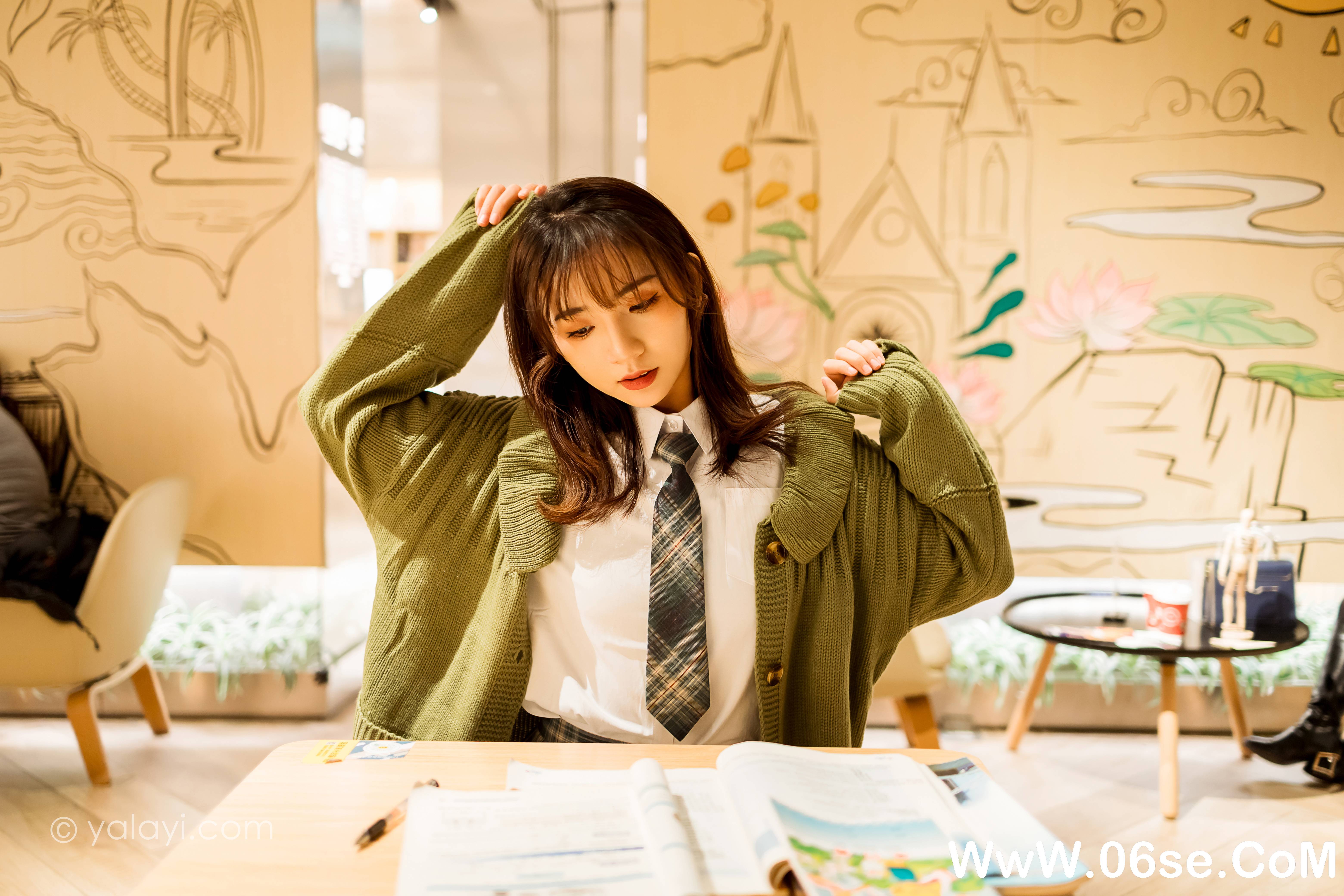 图片[23]-[YALAYI雅拉伊] 2021.01.19 NO.753 果果《一起补习的日子》[44P+1P578M]-六色网