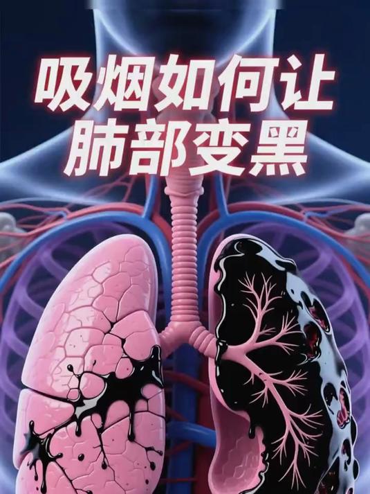 吸烟者的肺会变成这样