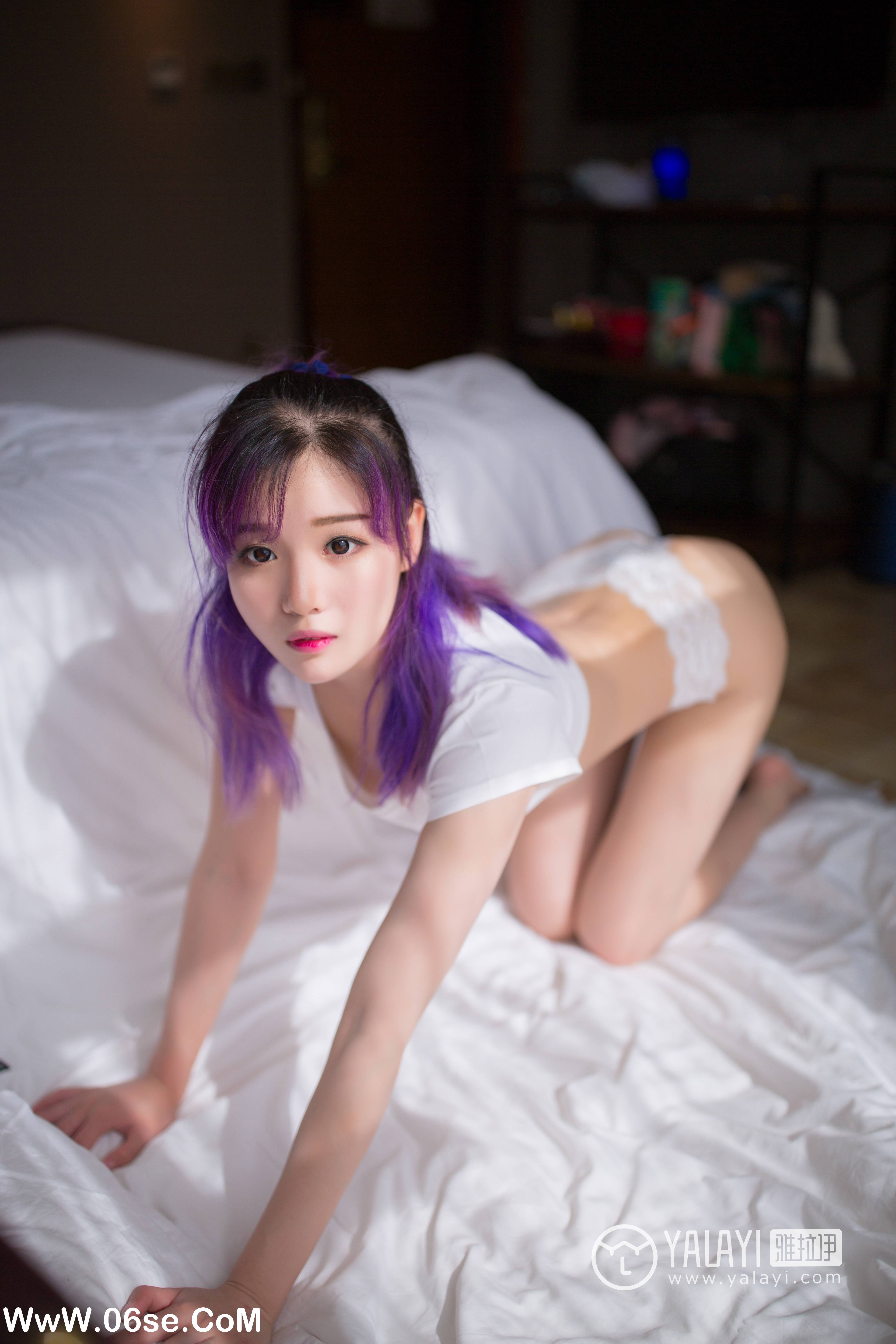 图片[19]-[YALAYI雅拉伊] NO.069 梦露 牵着猫的妹子-六色网