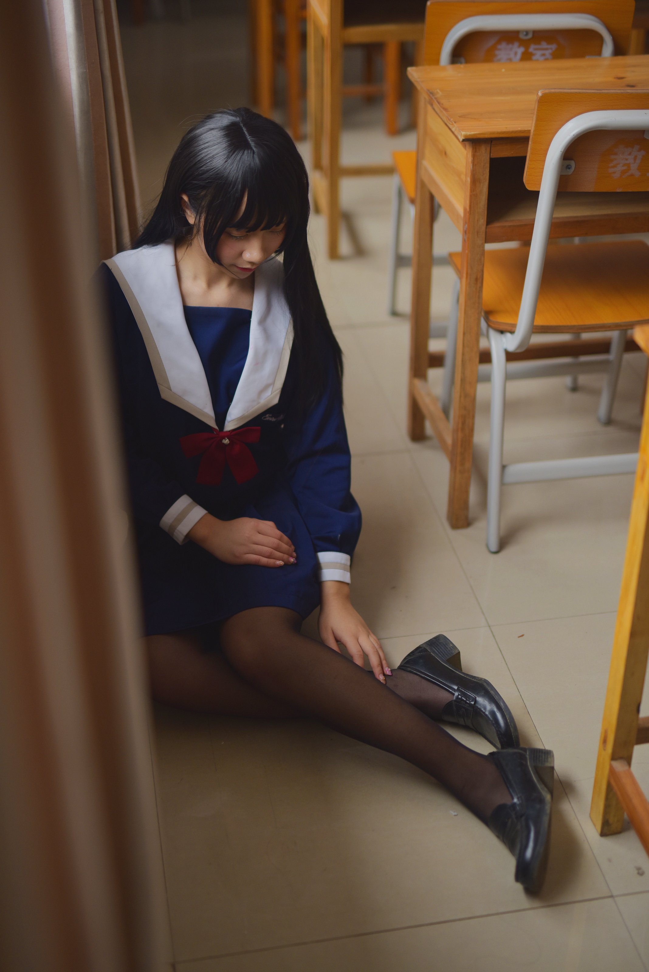 图片[11]-九曲Jean NO.001 – JK露脐制服[30P113M]-六色网