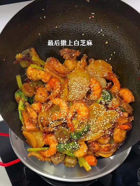 吃一次就爱上的干锅虾