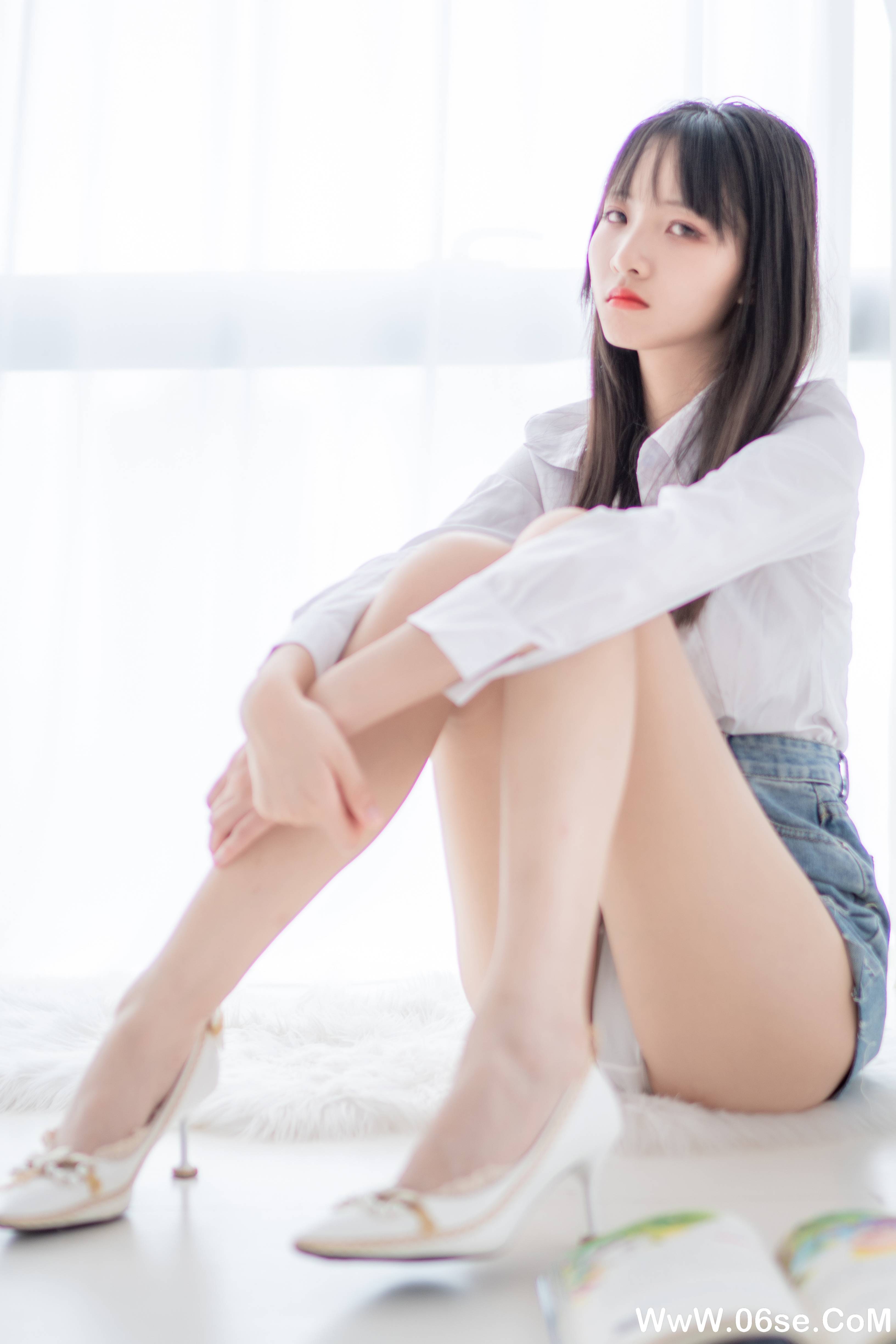 图片[41]-西瓜少女 NO.017 –  衬衫牛仔裙 [61P297M]-六色网