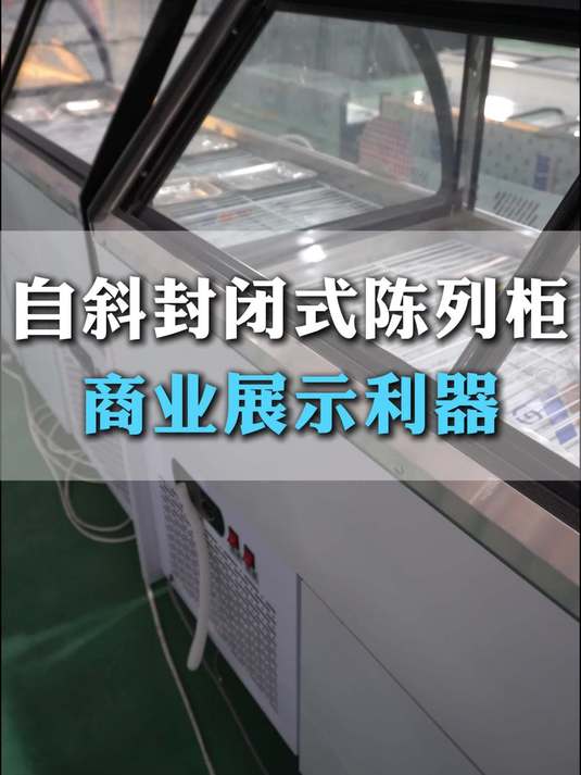 自斜封闭式陈列柜