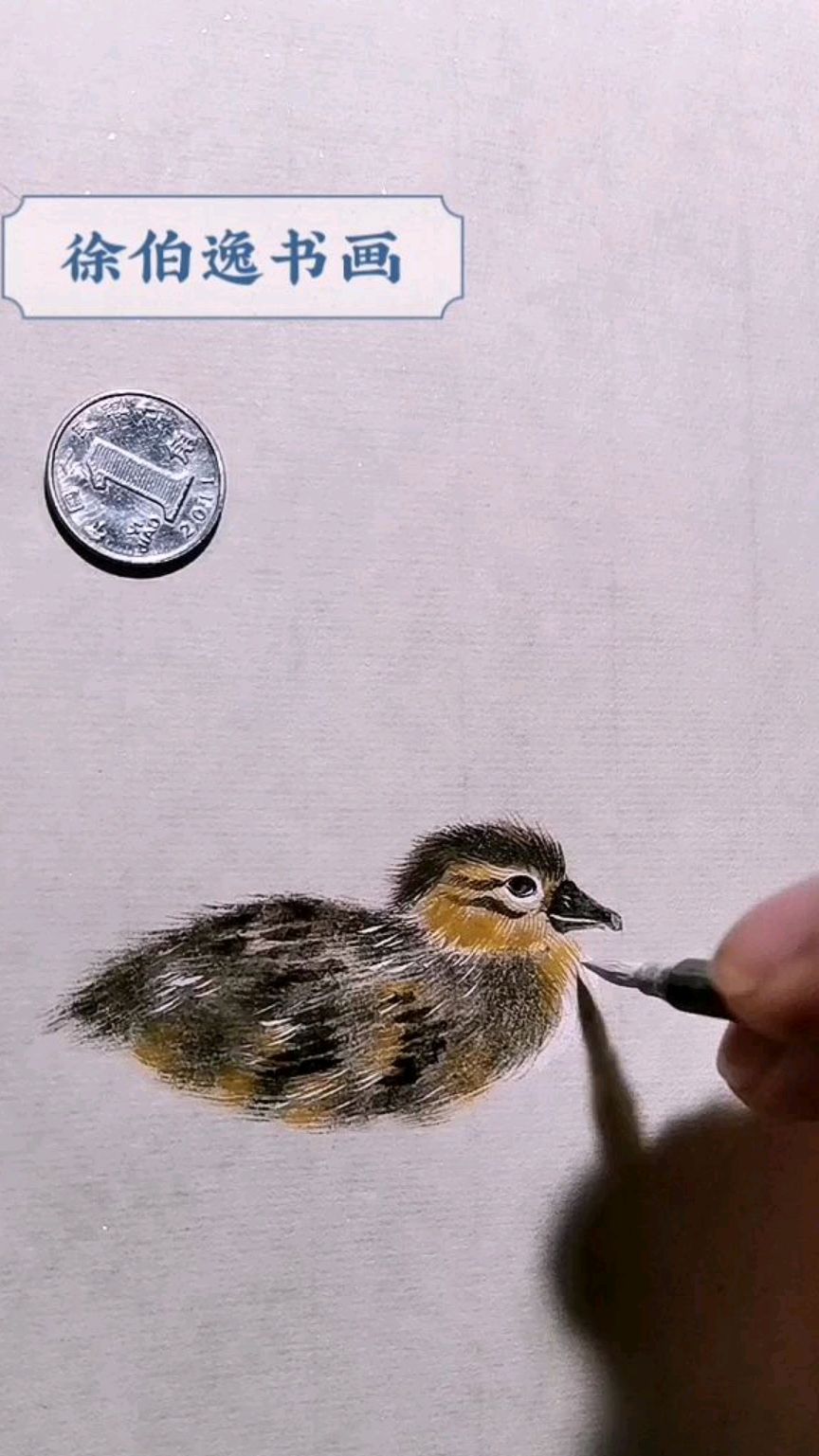 画一只小鸭子