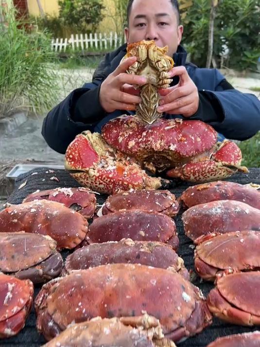 深海熟冻面包蟹个头大蟹黄足熟冻锁鲜原汁原味海鲜美味食材