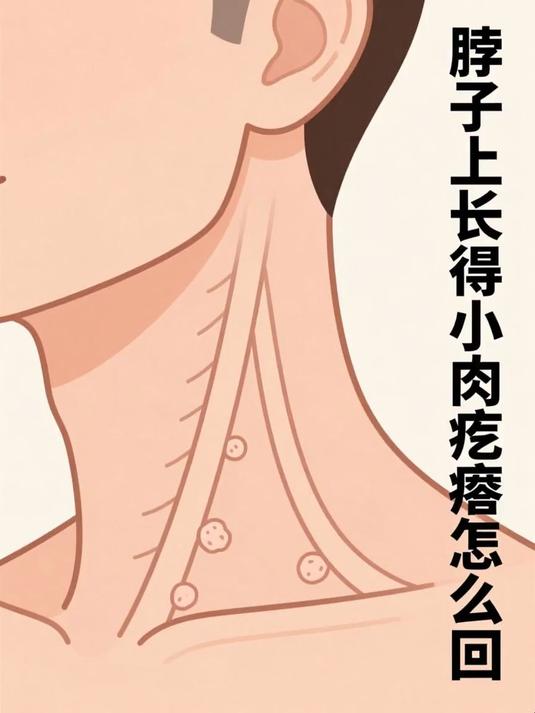 脖子上长得小肉疙瘩怎么回事