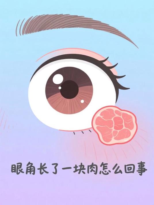 眼角长了一块肉怎么回事