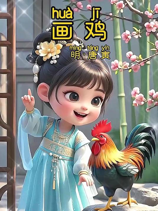 画鸡-唐寅