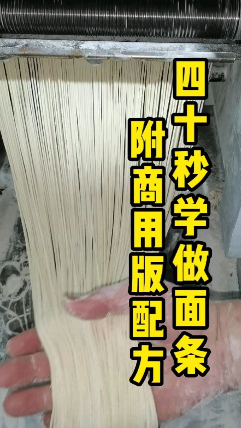 40秒学会做面条附商业版的配方,学到就是赚到
