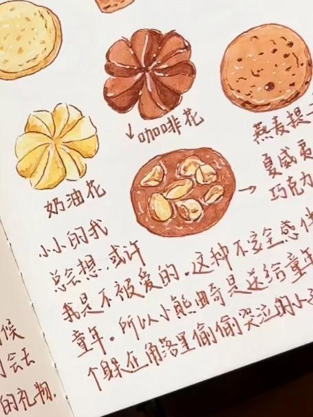挑战画100幅手账4聪明小熊曲奇饼干