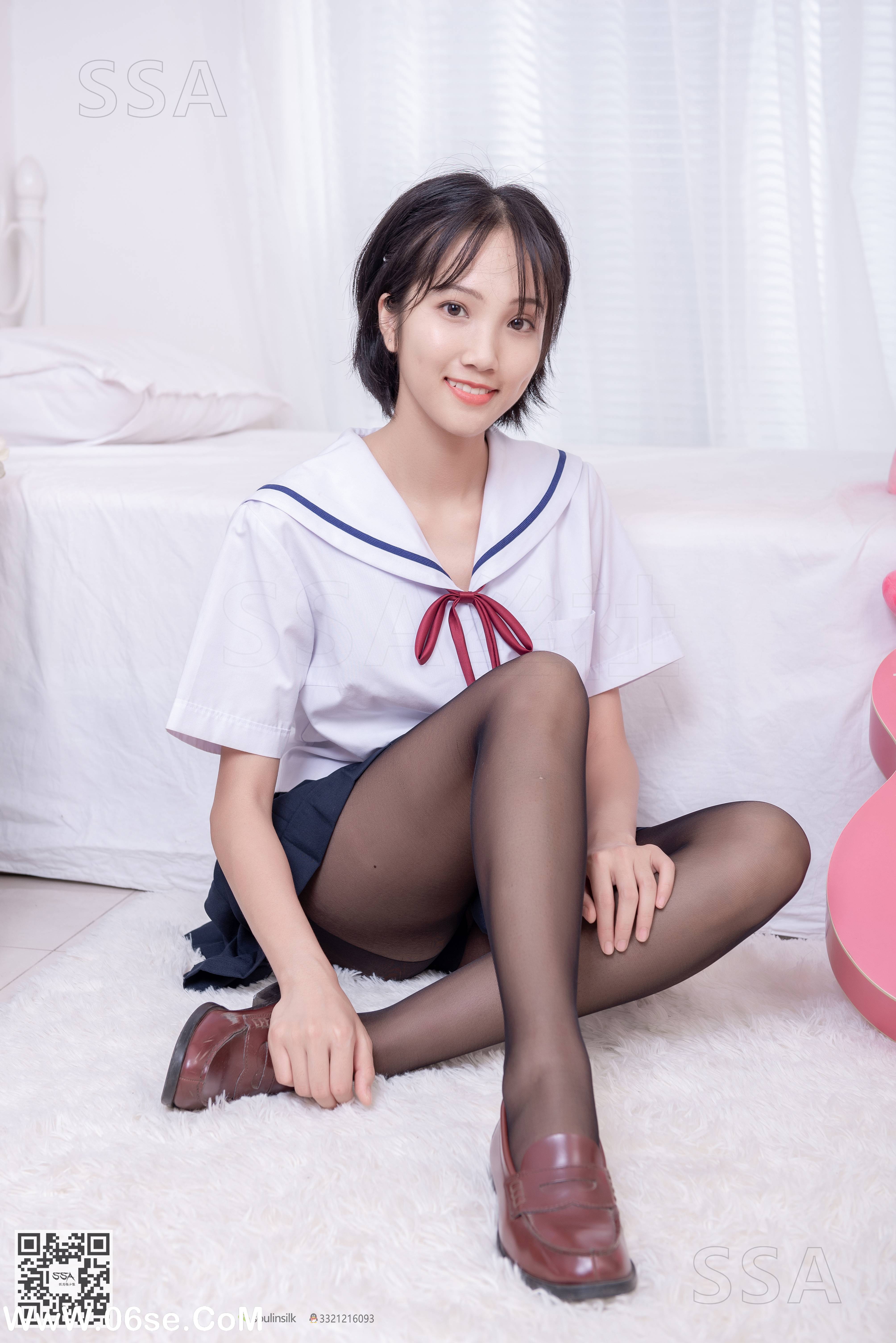 [SSA丝社] NO.169 小佩 JK制服黑丝[148P1.68G]-六色网