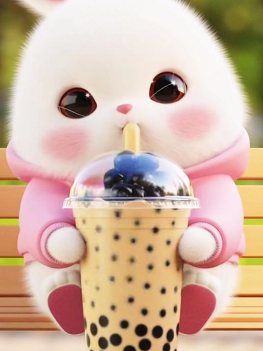 小兔子和奶茶的约定,这是属于他们的快乐时光