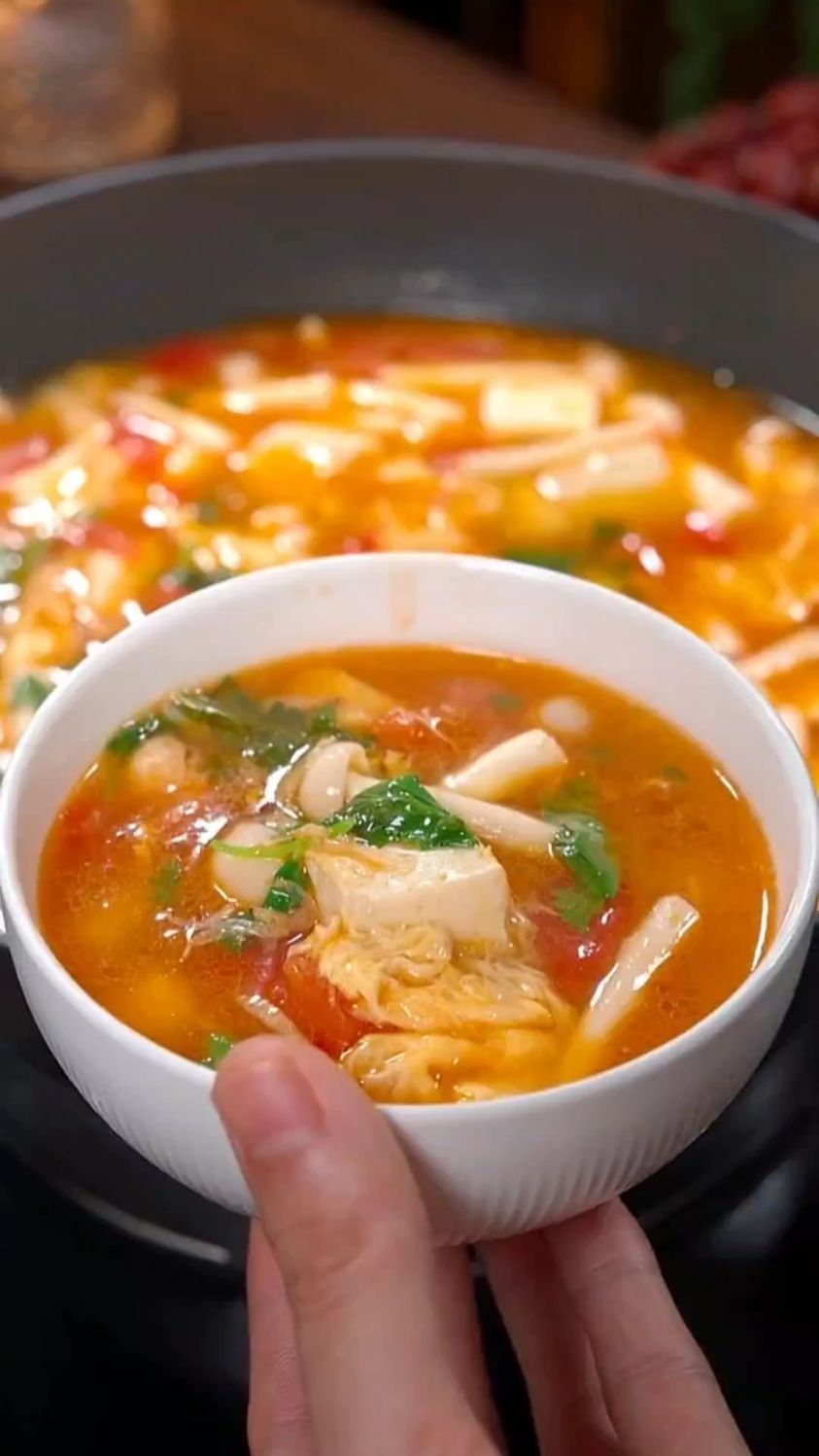 蔬菜豆腐汤的家常做法