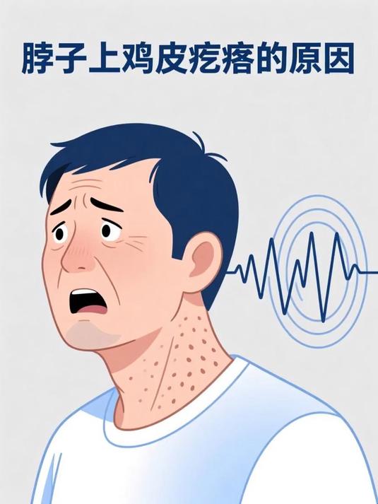 脖子上鸡皮疙瘩的原因 #健康扬帆季#