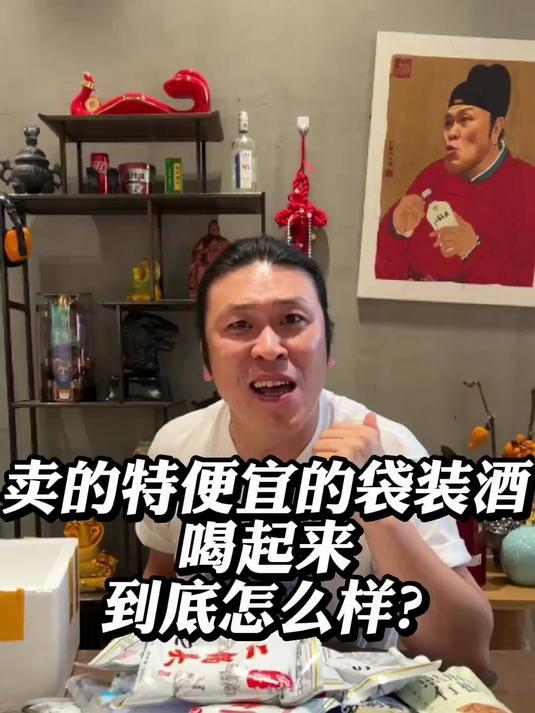 卖的特便宜的袋装酒喝起来到底怎么样?白酒 袋装酒 散篓子!