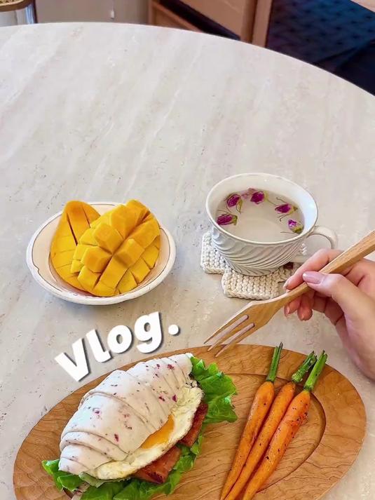 中式早餐｜现蒸馒头，把玫瑰馒头卷做成牛角包造型