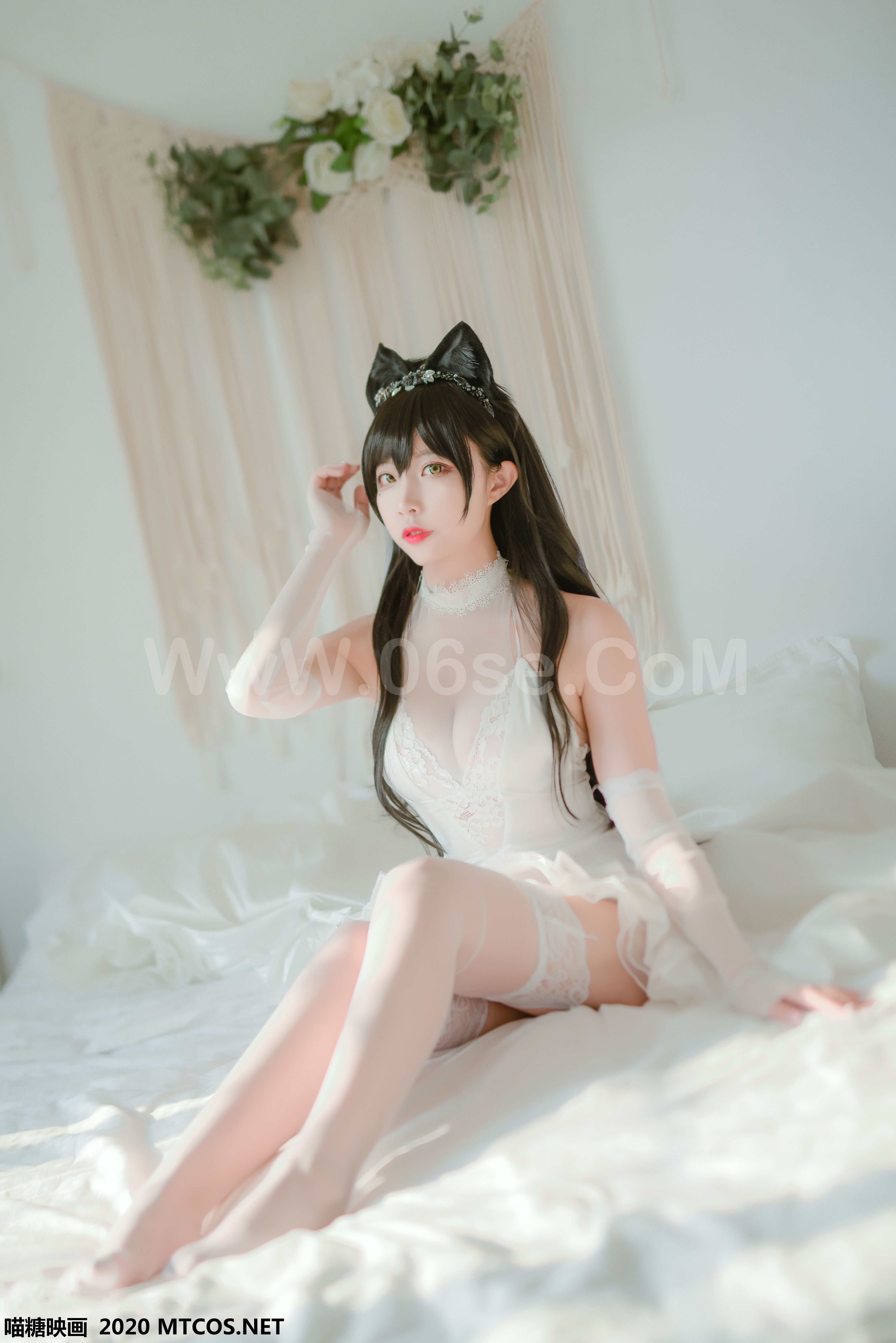图片[2]-[MTCos] 喵糖映画 Vol.100 二佐Nisa 婚纱爱宕-六色网