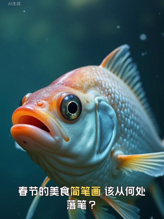 春节的美食简笔画,该从何处落笔?