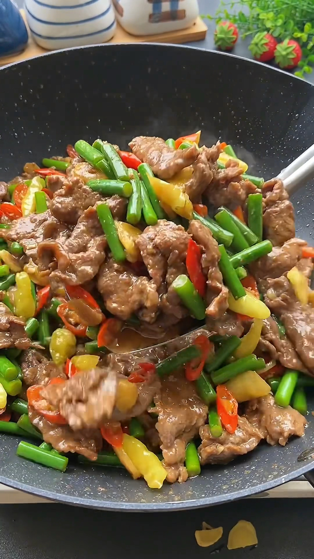 蒜苔炒牛肉的家常做法