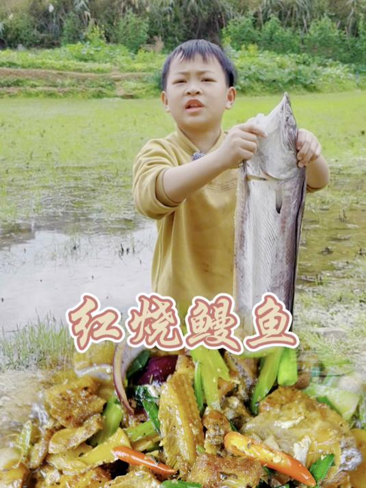 红烧鳗鱼,酱香浓郁超对胃,软糯鲜香好吃到爆,一口就爱到疯狂 #美食# #简简单单的农村生活