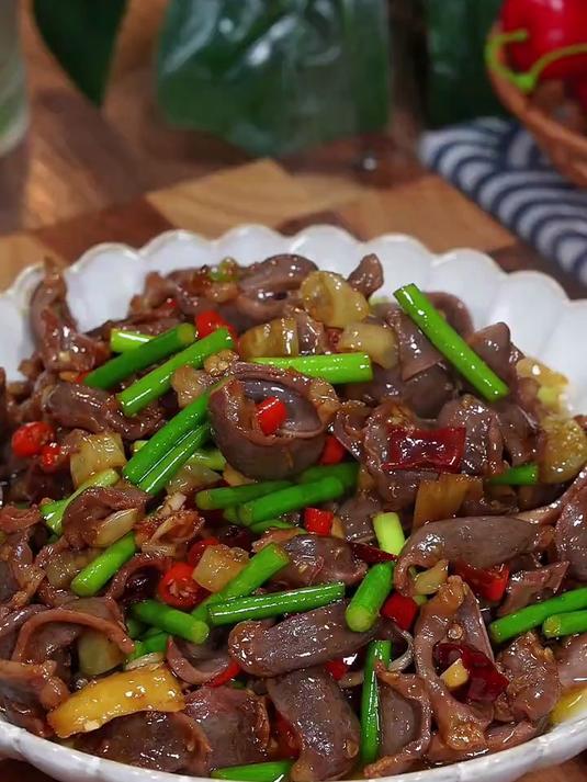酸辣美味的爆炒鸡胗