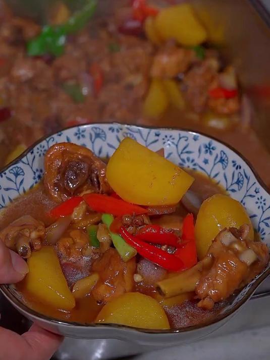 在家就能给家人安排的大盘鸡,真不错