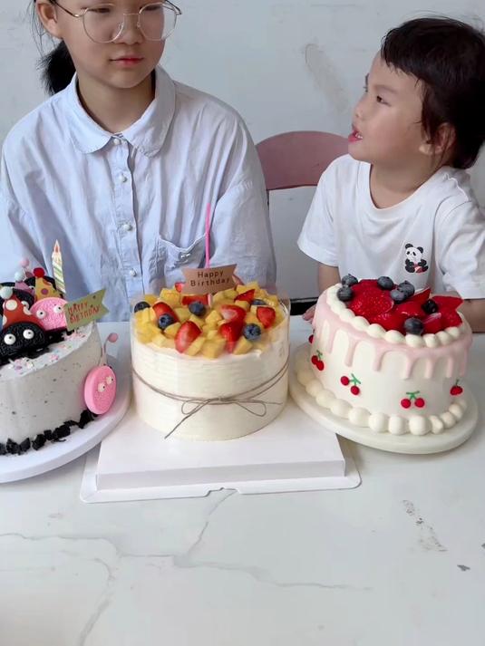 宝贝生日快乐茁壮成长 祝你生日快乐 水果蛋糕款式 甜品美食