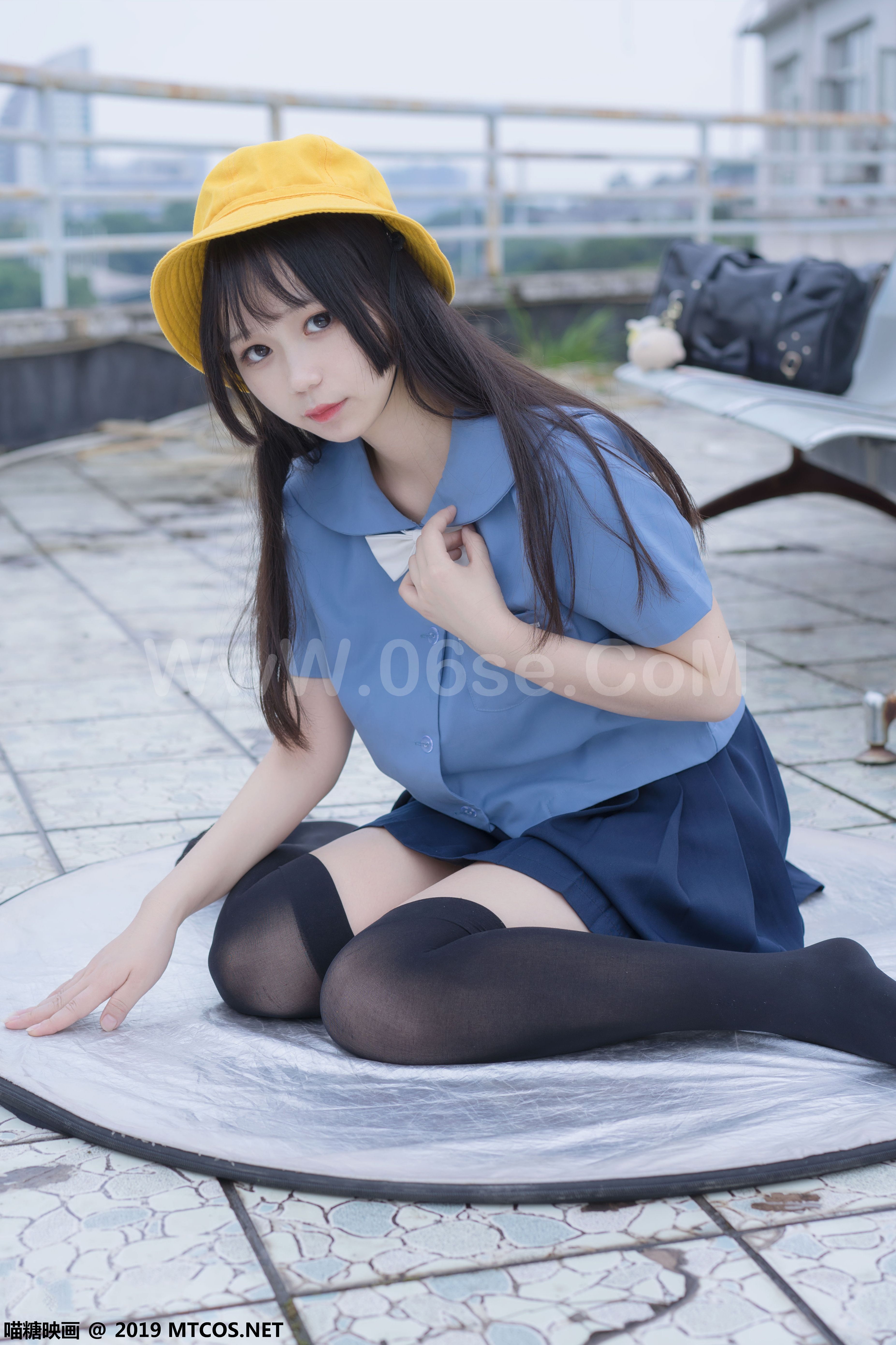 图片[3]-[MTCos] 喵糖映画 Vol.070 半度度度喵 小黄帽女孩-六色网