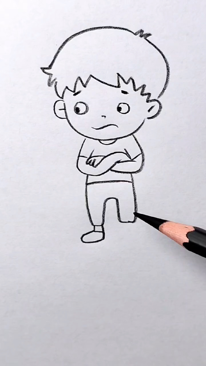 小男孩简笔画