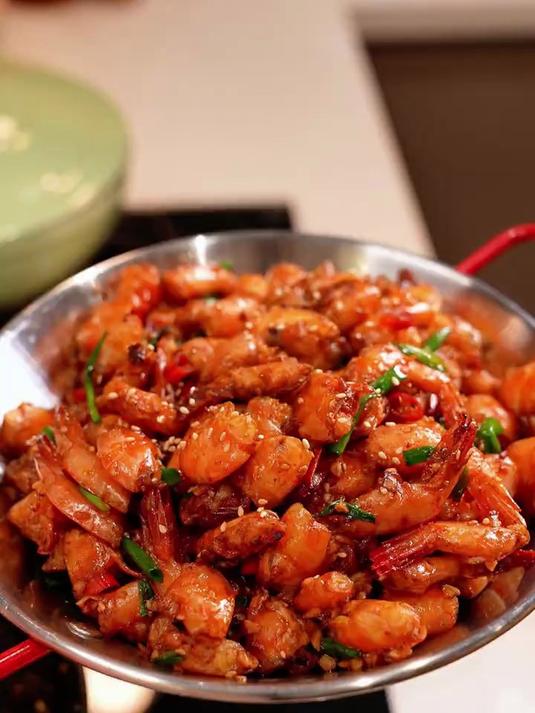 孩子爱吃的干锅虾