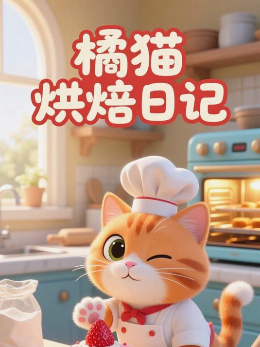 橘猫甜点师的莓果蛋糕