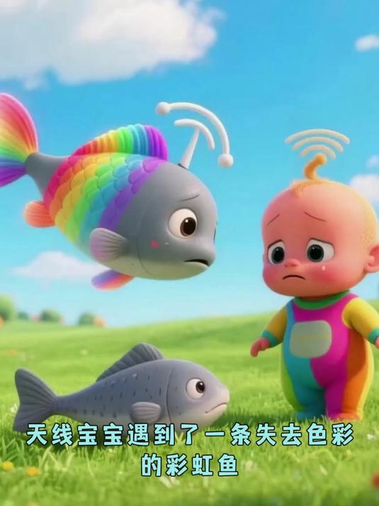 天线宝宝遇到失去色彩的鱼