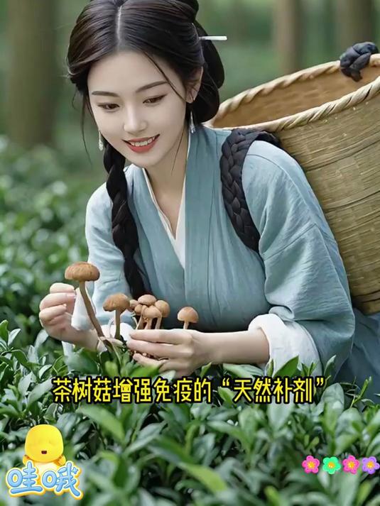 这个茶树菇肉质肥厚菇香浓郁炒着吃煲汤都可以口感脆嫩汤鲜味美