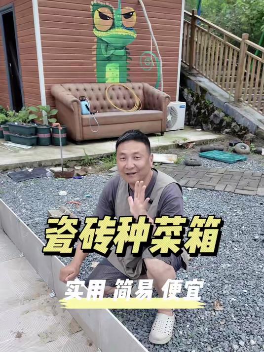 家庭组装瓷砖箱种菜教程,简单便宜!种菜朋友们学起来#三农生活#