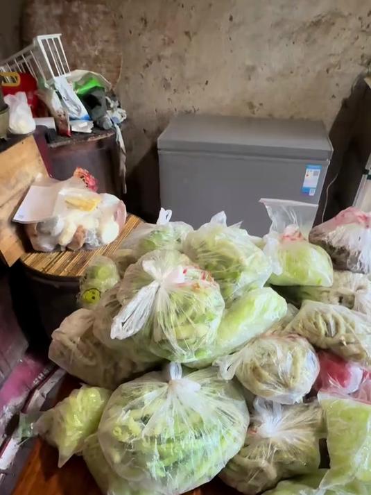 园子里吃不完的菜不要扔了，放冰箱里冻上冬天还可以吃