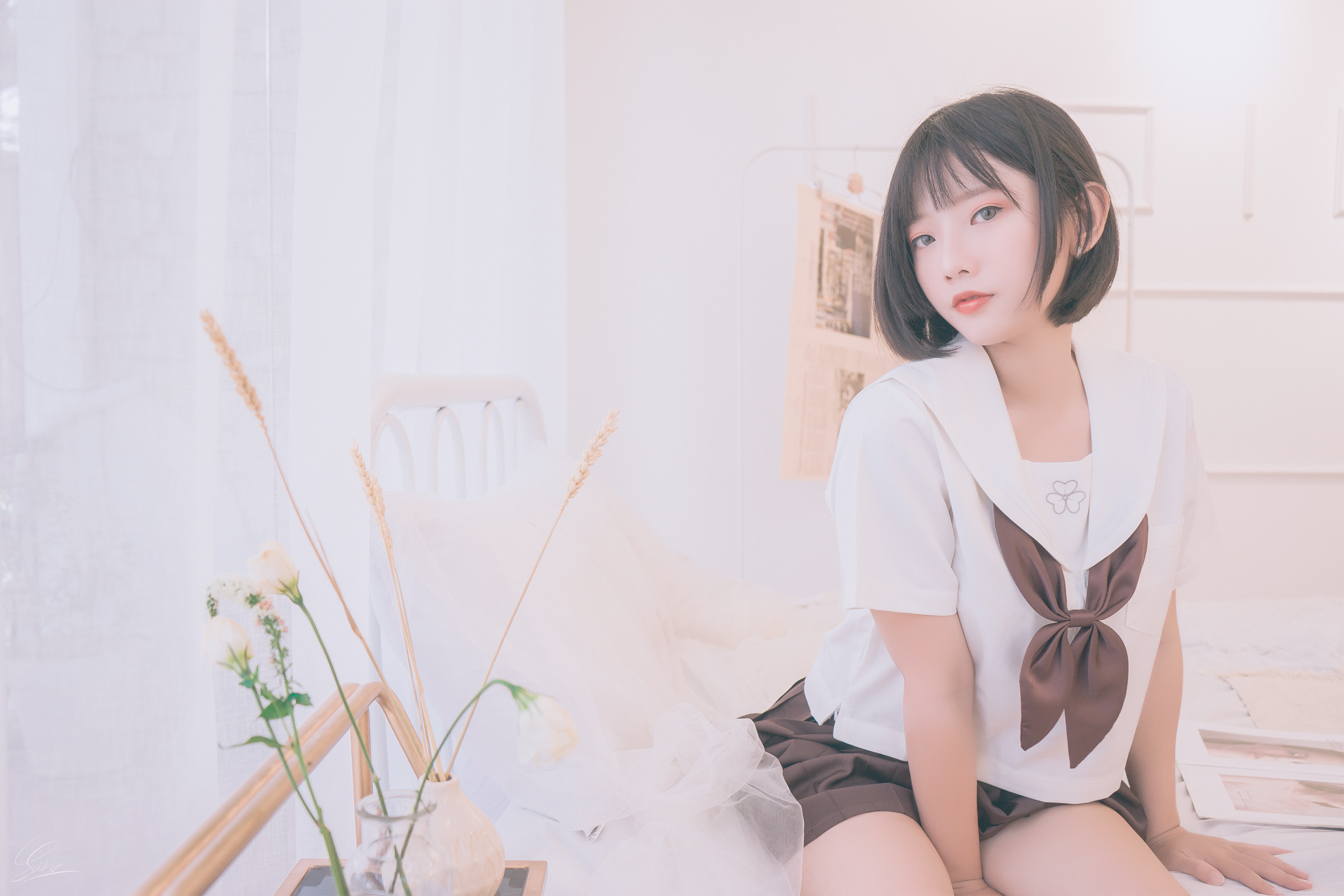 图片[2]-Messie Huang写真 NO.003 — Birthday Seifuku[20P62M]-六色网