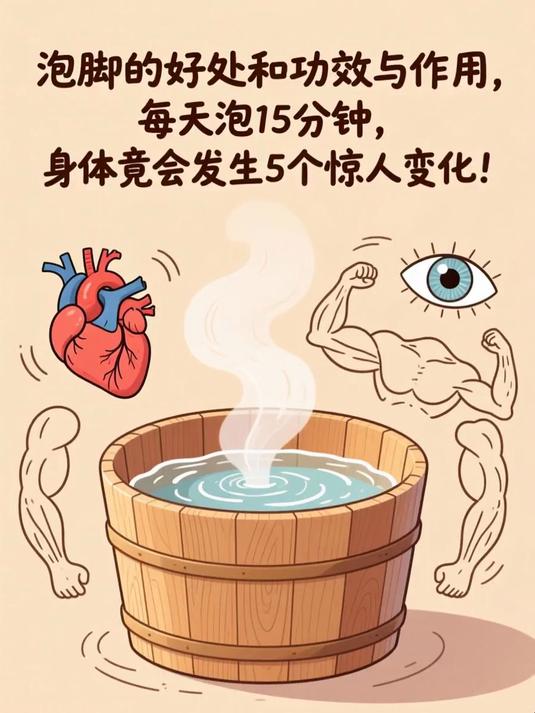 泡脚的好处和功效与作用，每天泡15分钟，身体竟会发生5个惊人变化！#健康扬帆季#