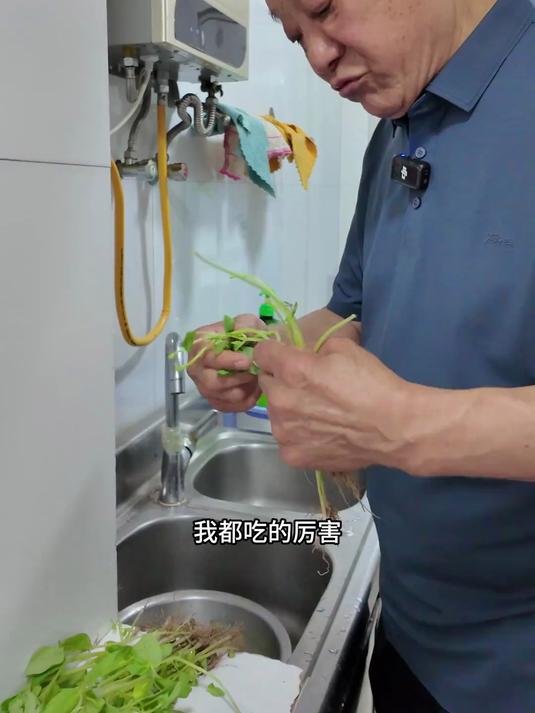 荆芥，香菜，笋瓜做传统面托，搭配鸡蛋汤小时候记忆里母亲的味道