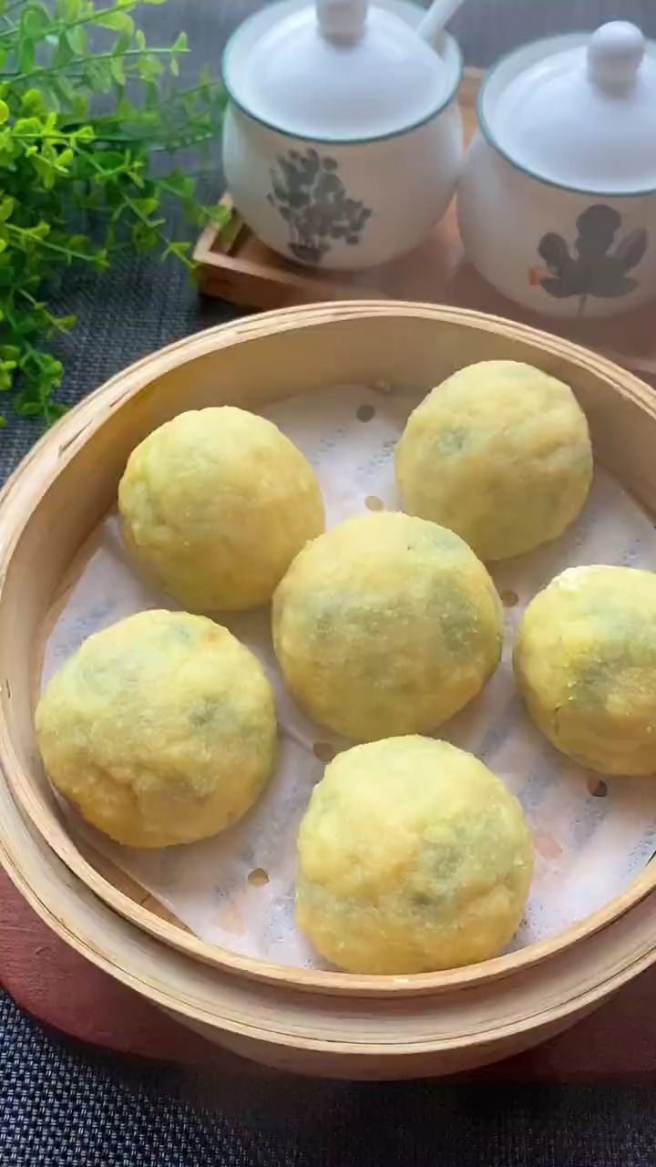 这是我每天吃的粗粮素菜包