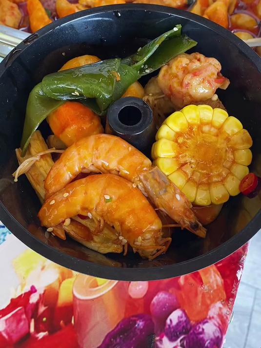 行走的火锅杯,一个人的火锅,上边火锅,下边奶茶,可以边吃边喝