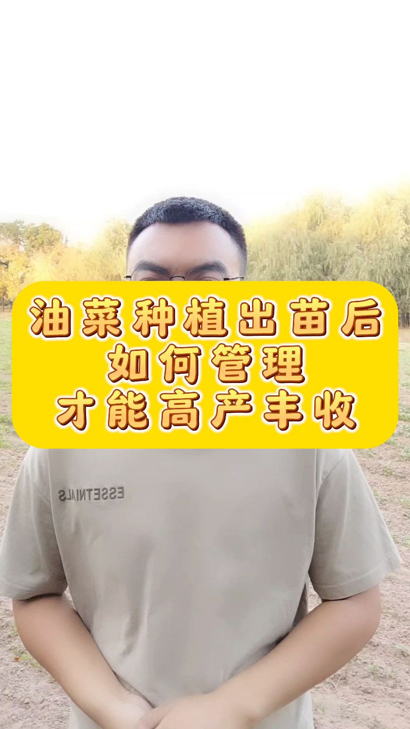 油菜苗后管理
