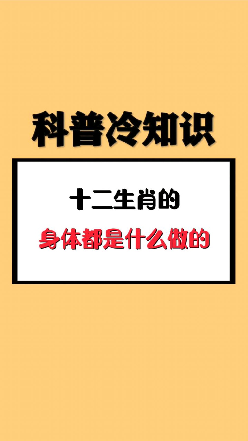 十二生肖的身体都是什么做的