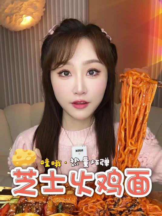 不敢想象吃完这份芝士奶盖火鸡面我有多开朗！