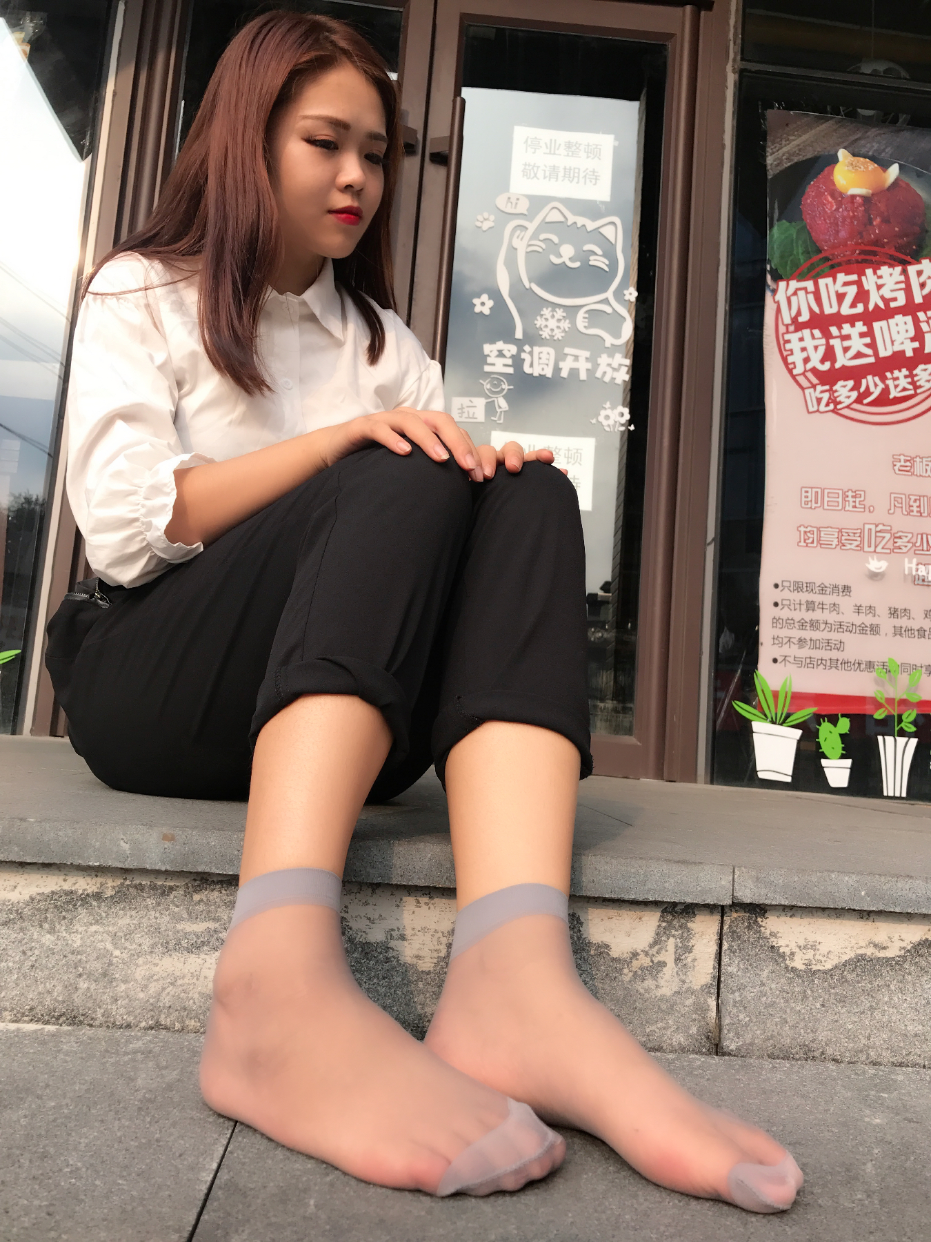 图片[79]-学妹校园寝室短丝系列028期 马欢[190P365M]-六色网