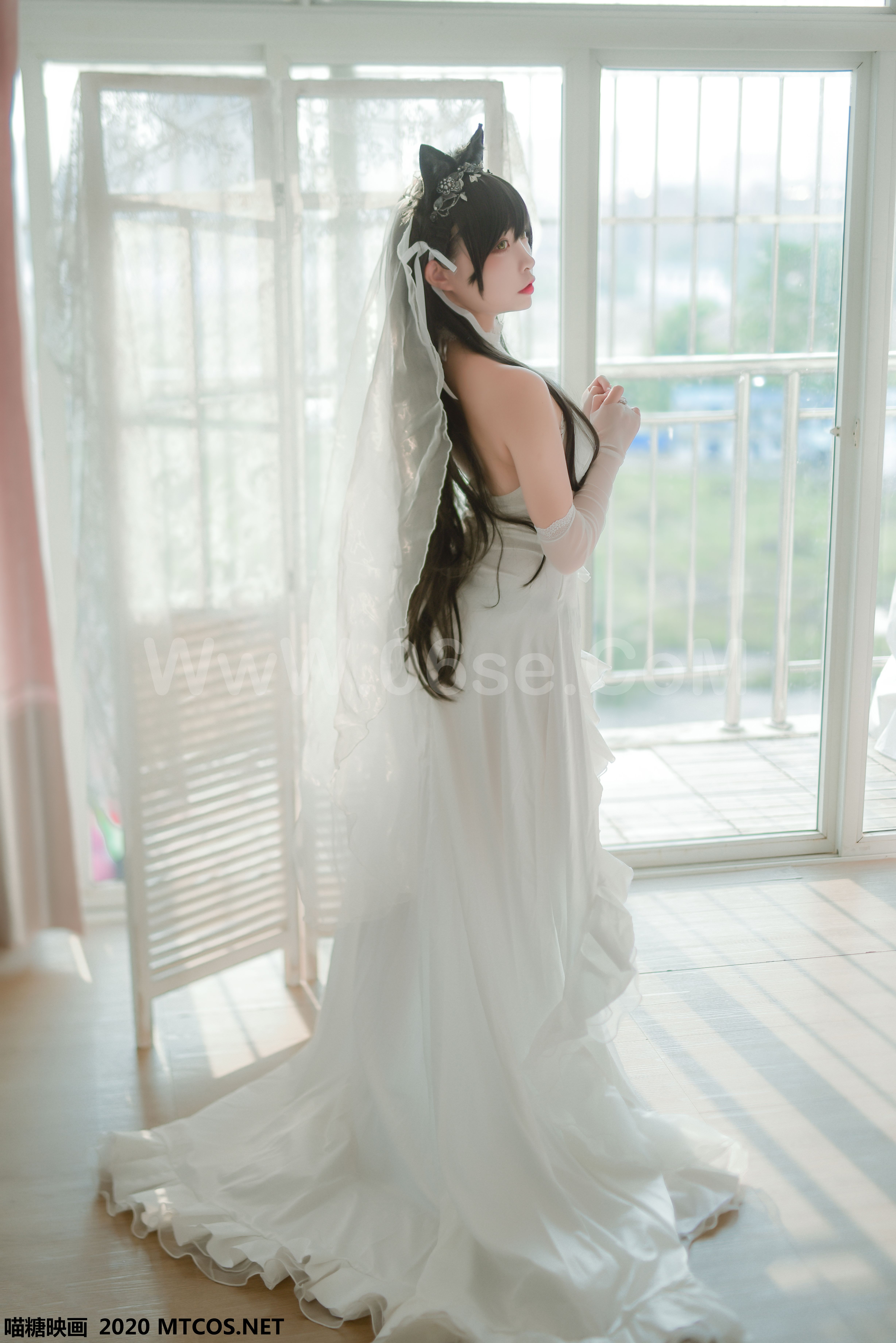 图片[25]-[MTCos] 喵糖映画 Vol.100 二佐Nisa 婚纱爱宕-六色网