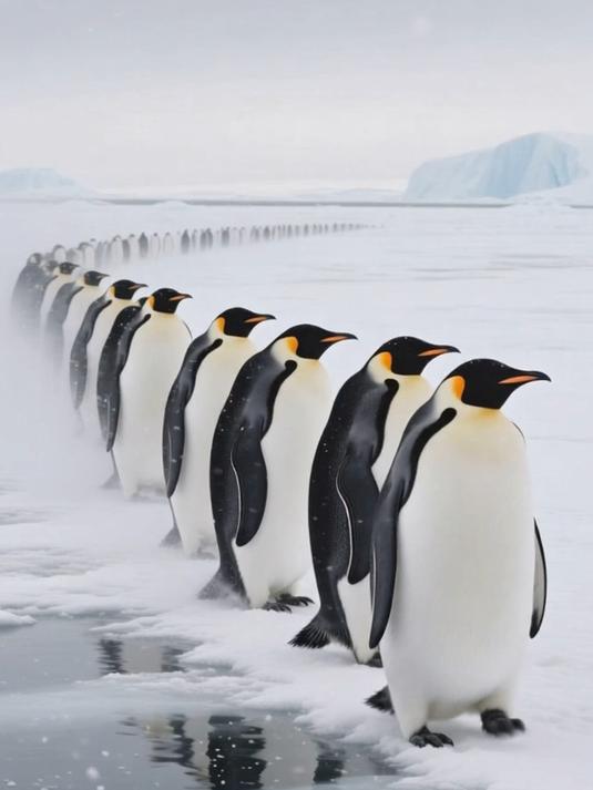 南极企鹅的迁徙之路