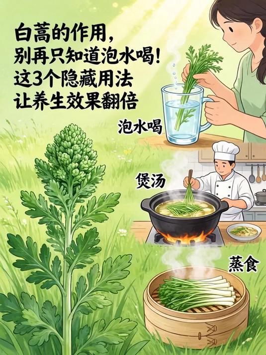 白蒿的作用，别再只知道泡水喝！这3个隐藏用法让养生效果翻倍